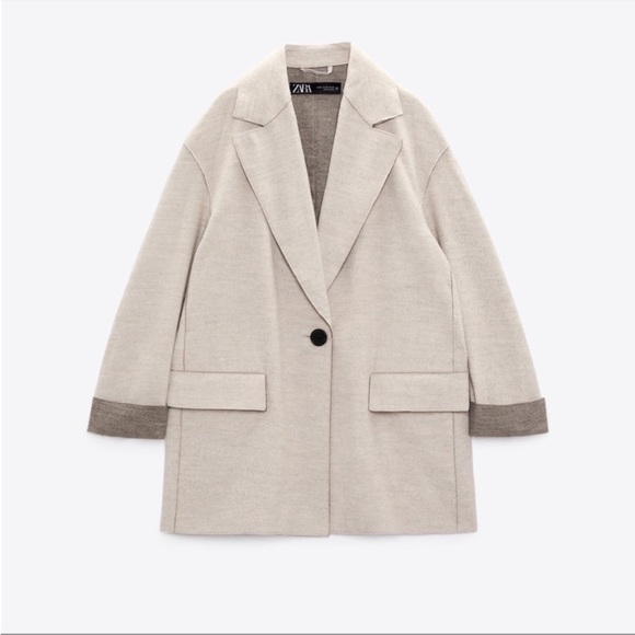ZARA Blazer Oversized Soft Blogger’s Favorite - Picture 4 of 12